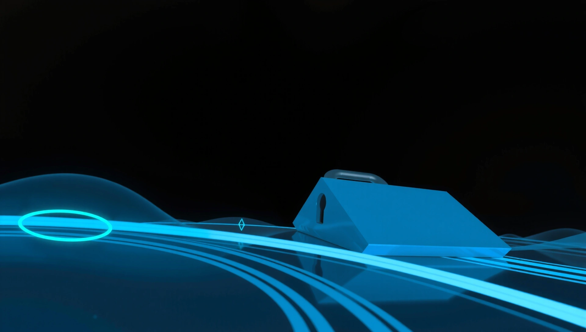 Abstract, clean, high-tech image representing data security or privacy